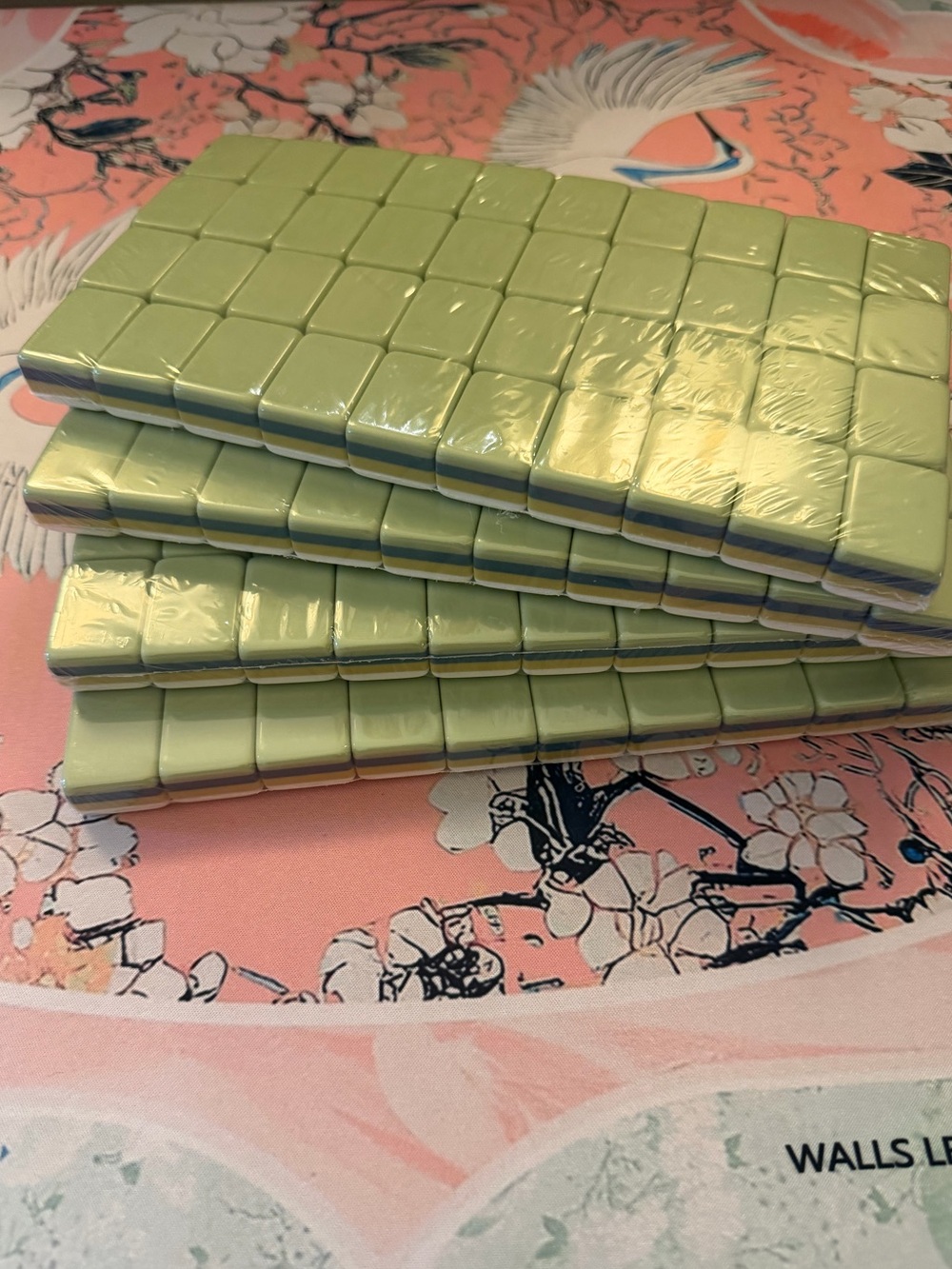 Green and Blue Mahjong Tiles